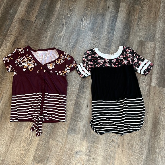 No Boundaries XS tops.  Very little wear for either top. - Picture 1 of 1